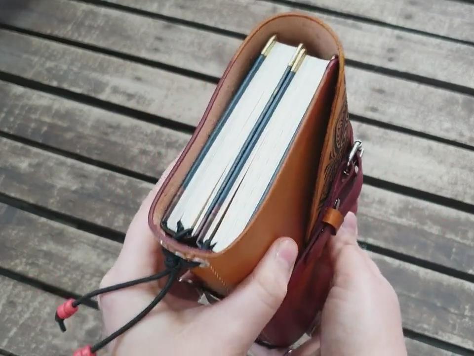 图片[3]-手工皮具图纸 A6手账本el006-皮艺果手工皮具图纸