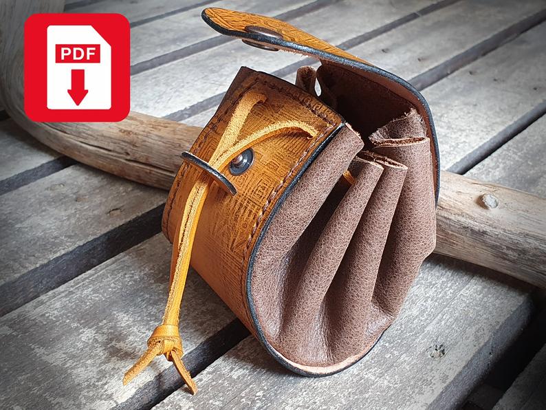 图片[2]-手工皮具图纸 零钱包el008-皮艺果手工皮具图纸