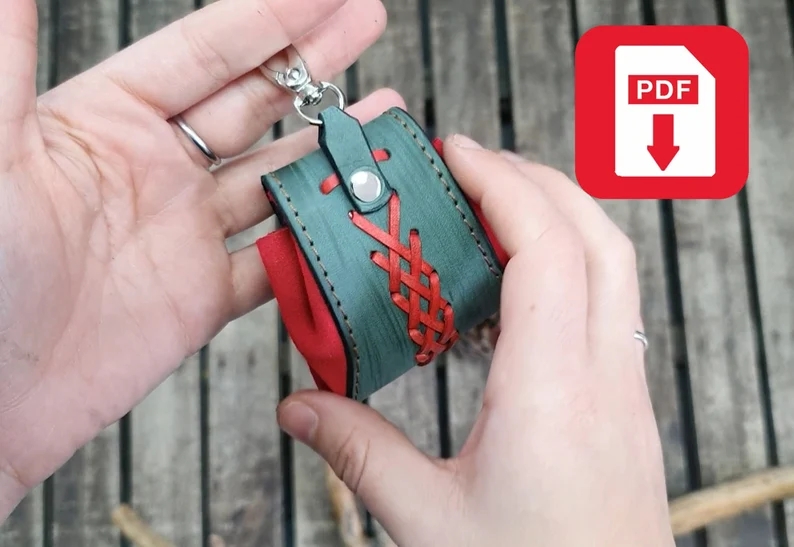 图片[2]-手工皮具图纸 零钱包el009-皮艺果手工皮具图纸