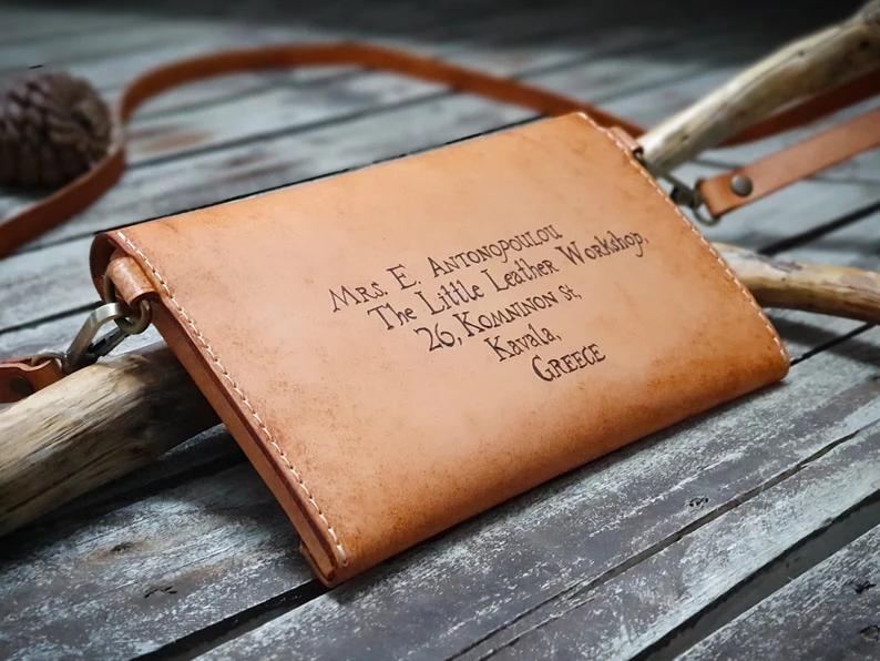 图片[2]-手工皮具图纸 单肩包el026-皮艺果手工皮具图纸