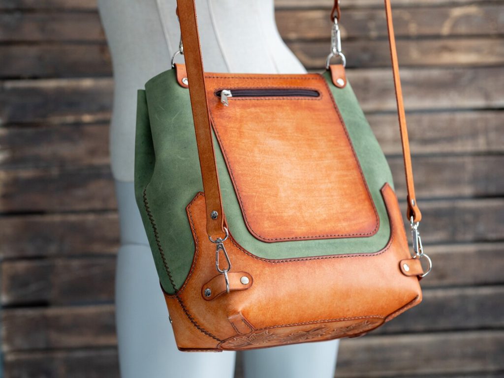 图片[2]-手工皮具图纸 挎包el038-皮艺果手工皮具图纸