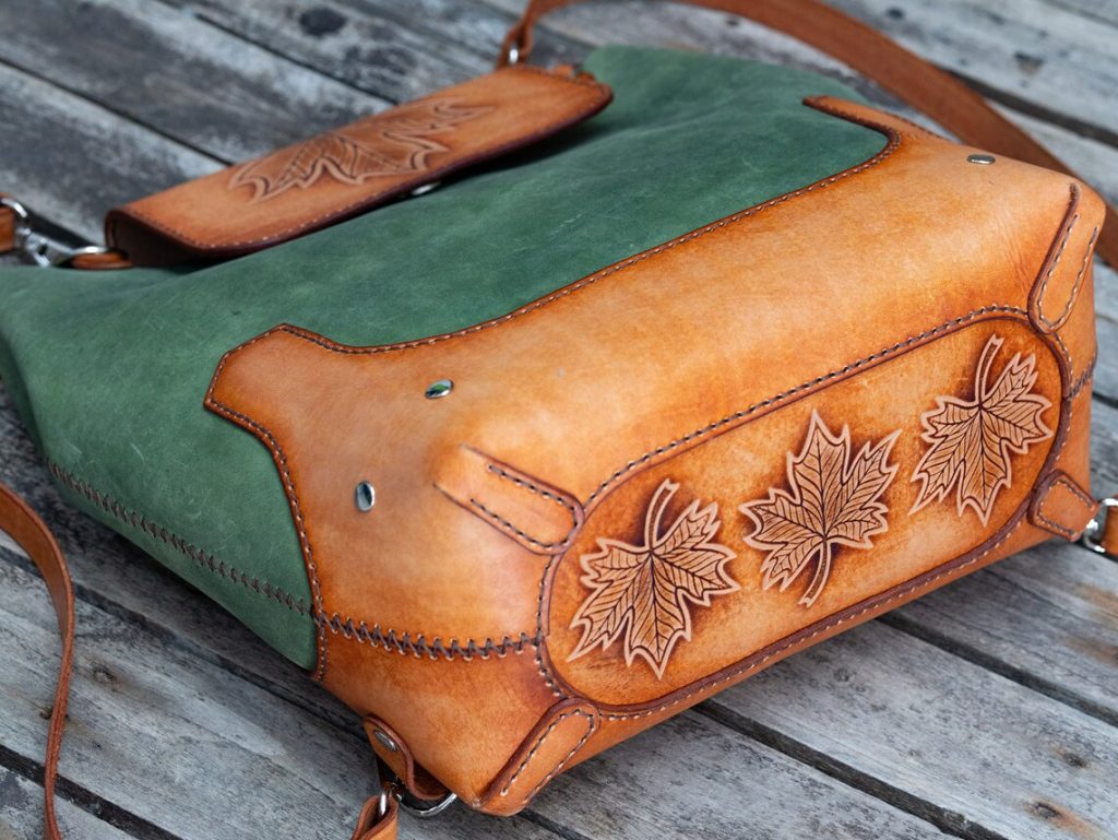 图片[3]-手工皮具图纸 挎包el038-皮艺果手工皮具图纸