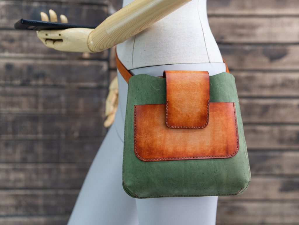 图片[1]-手工皮具图纸 挎包el038-皮艺果手工皮具图纸