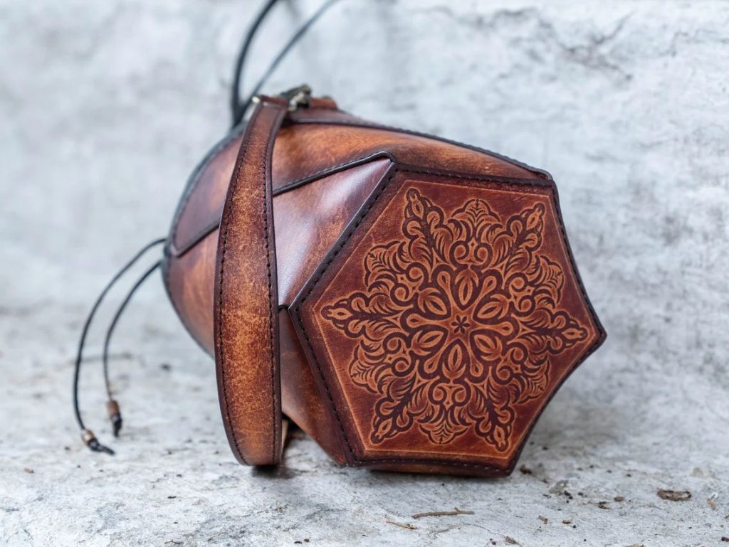 图片[3]-手工皮具图纸 抽绳水桶包el040-皮艺果手工皮具图纸