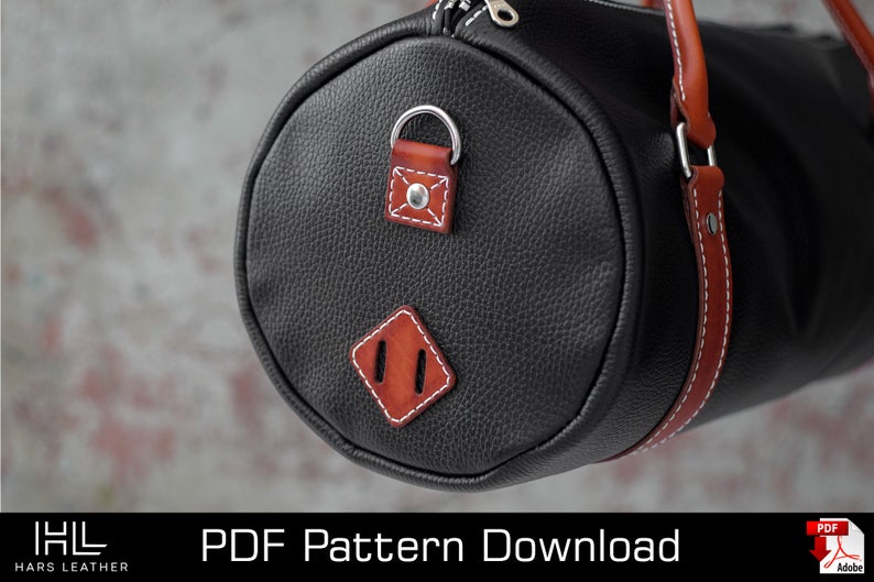 图片[2]-手工皮具图纸 手提包hp005-皮艺果手工皮具图纸