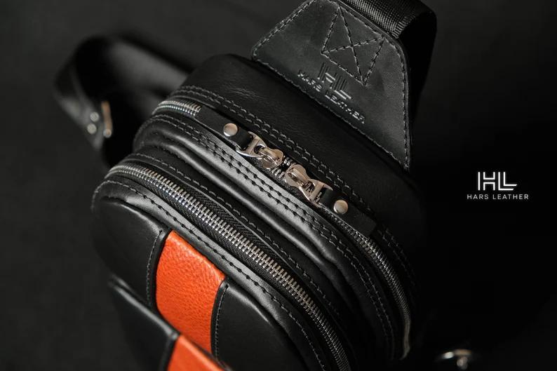 图片[4]-手工皮具图纸 胸挎包hp012-皮艺果手工皮具图纸