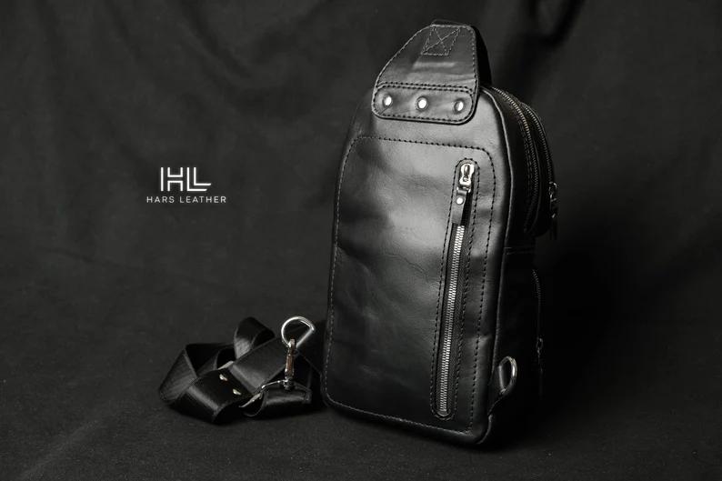 图片[3]-手工皮具图纸 胸挎包hp012-皮艺果手工皮具图纸