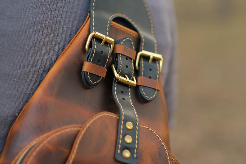 图片[3]-手工皮具图纸 胸挎包hp013-皮艺果手工皮具图纸