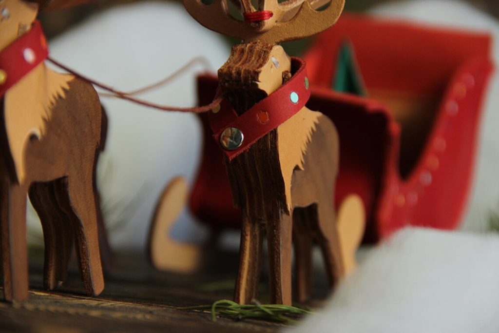 图片[3]-手工皮具图纸 圣诞雪橇hb004-皮艺果手工皮具图纸