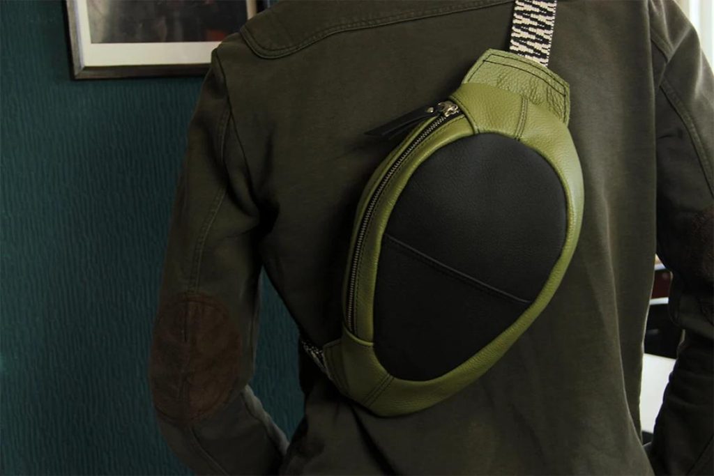 图片[1]-手工皮具图纸 胸挎包hb005-皮艺果手工皮具图纸