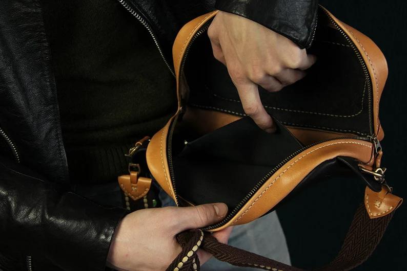 图片[4]-手工皮具图纸 斜挎腰包hb006-皮艺果手工皮具图纸