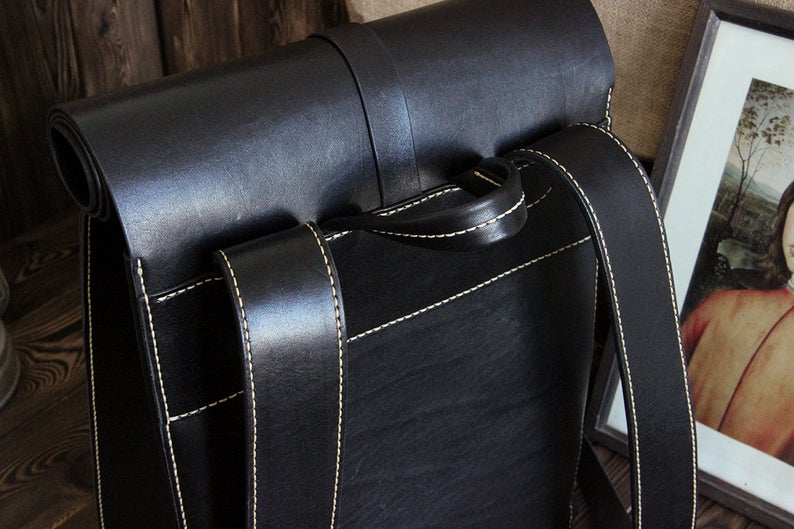 图片[3]-手工皮具图纸 双肩包hb007-皮艺果手工皮具图纸