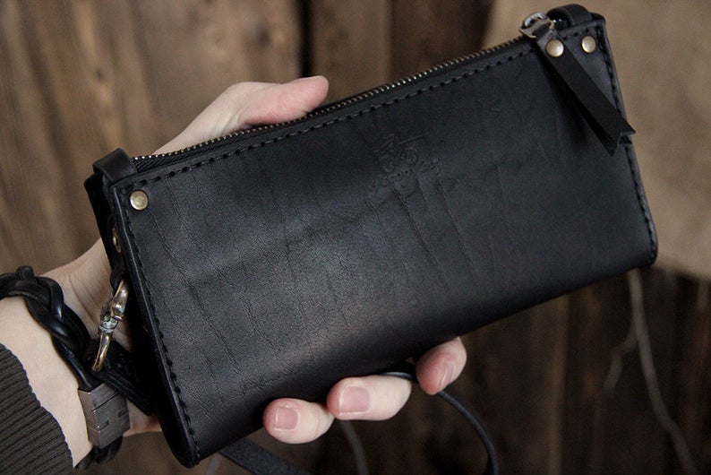 图片[2]-手工皮具图纸 手拿包hb010-皮艺果手工皮具图纸