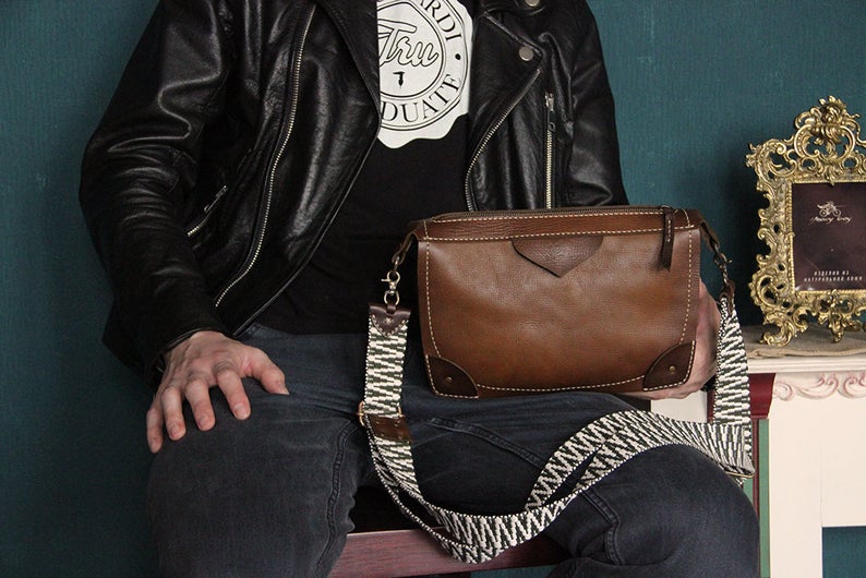 图片[2]-手工皮具图纸 单肩包hb013-皮艺果手工皮具图纸