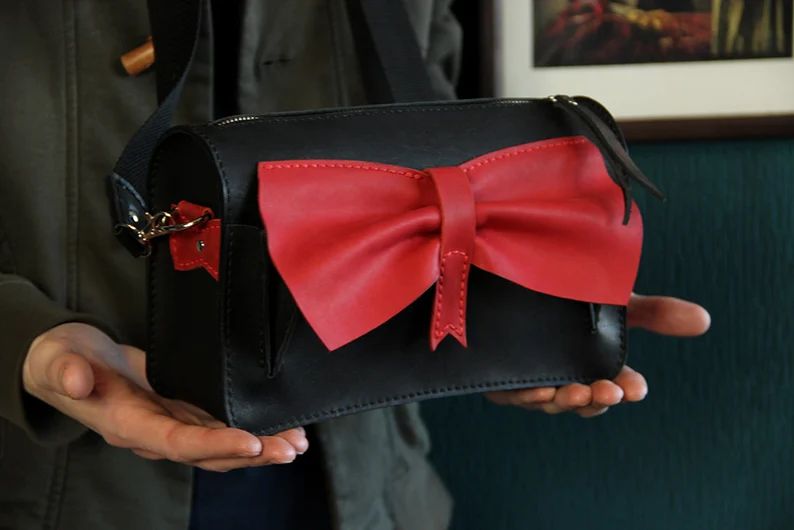 图片[3]-手工皮具图纸 蝴蝶包hb014-皮艺果手工皮具图纸