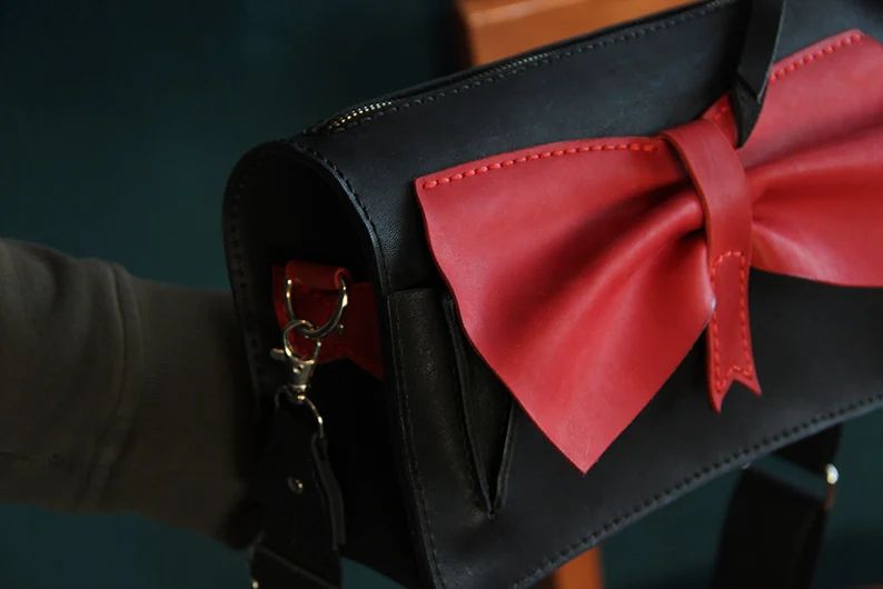 图片[2]-手工皮具图纸 蝴蝶包hb014-皮艺果手工皮具图纸