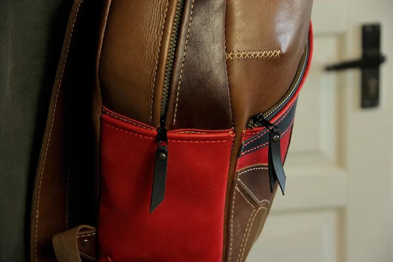 图片[3]-手工皮具图纸 双肩包hb019-皮艺果手工皮具图纸