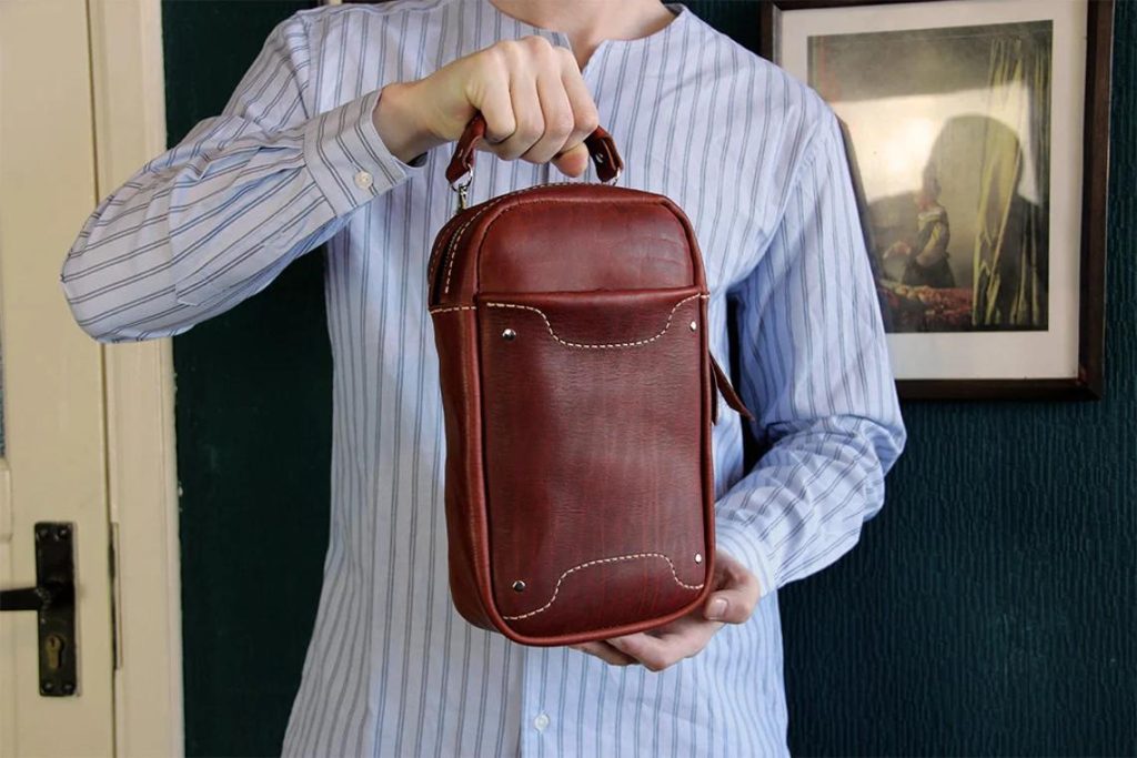 图片[1]-手工皮具图纸 手拿包hb021-皮艺果手工皮具图纸