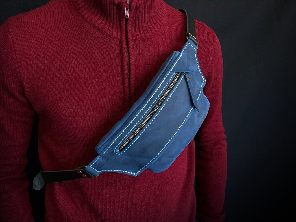 图片[1]-手工皮具图纸 腰包hb029-皮艺果手工皮具图纸