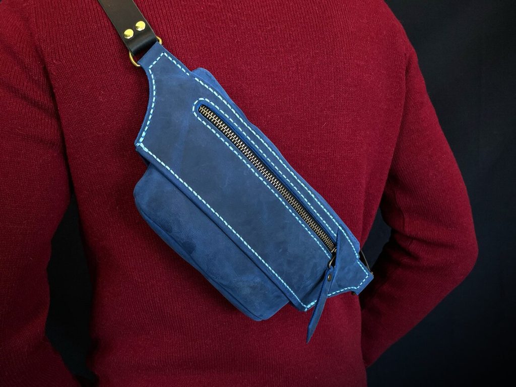 图片[3]-手工皮具图纸 腰包hb029-皮艺果手工皮具图纸