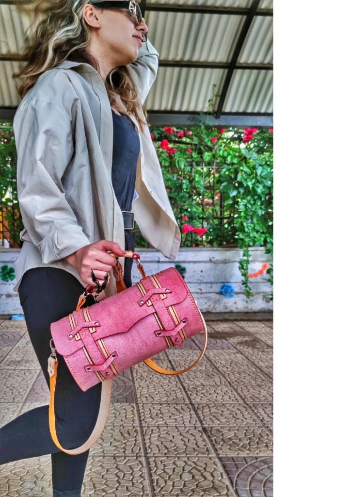 图片[2]-手工皮具图纸 手提肩包he005-皮艺果手工皮具图纸