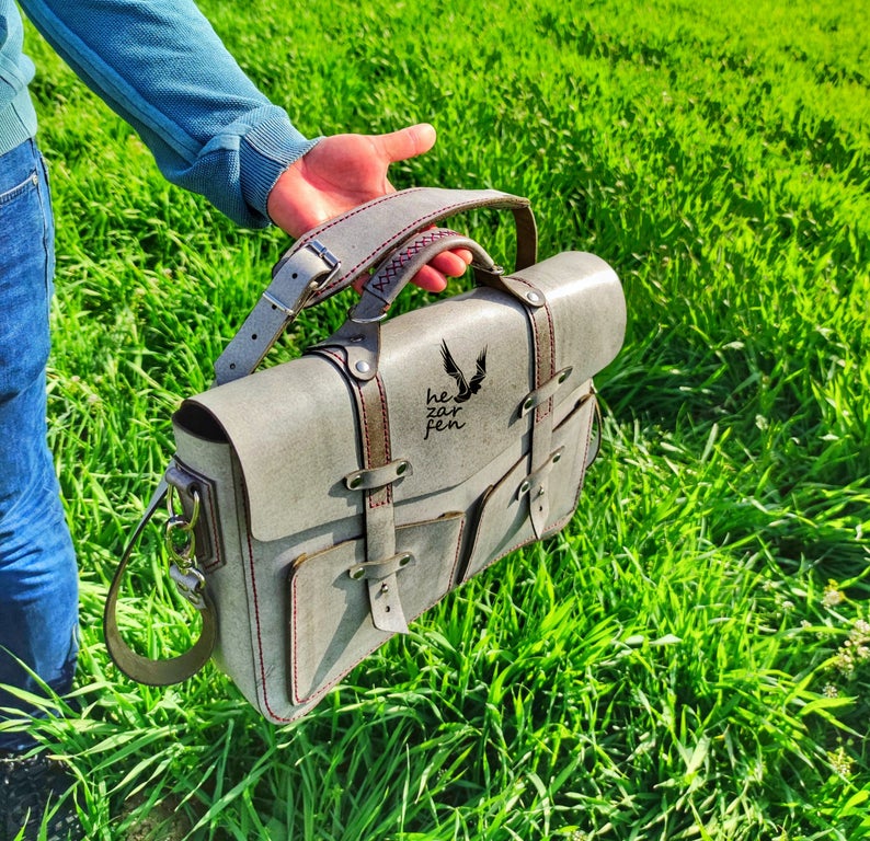 图片[3]-手工皮具图纸 邮差包he010-皮艺果手工皮具图纸