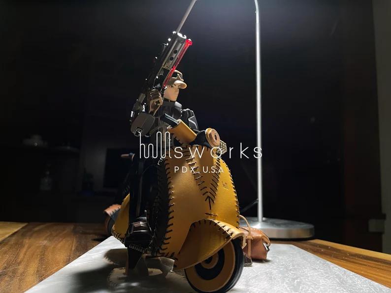 手工皮具图纸 摩托车hi005-皮艺果手工皮具图纸
