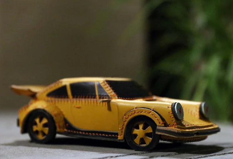 手工皮具图纸 911跑车009-皮艺果手工皮具图纸