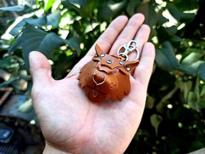 图片[2]-手工皮具图纸 老虎挂件js001-皮艺果手工皮具图纸