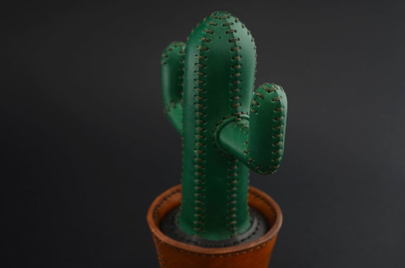 图片[2]-手工皮具图纸 仙人掌kw002-皮艺果手工皮具图纸