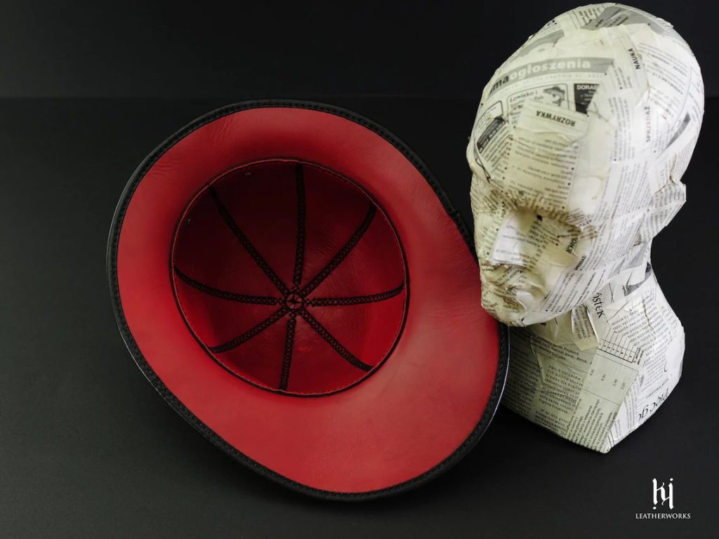 图片[2]-手工皮具图纸 帽子 kw005-皮艺果手工皮具图纸