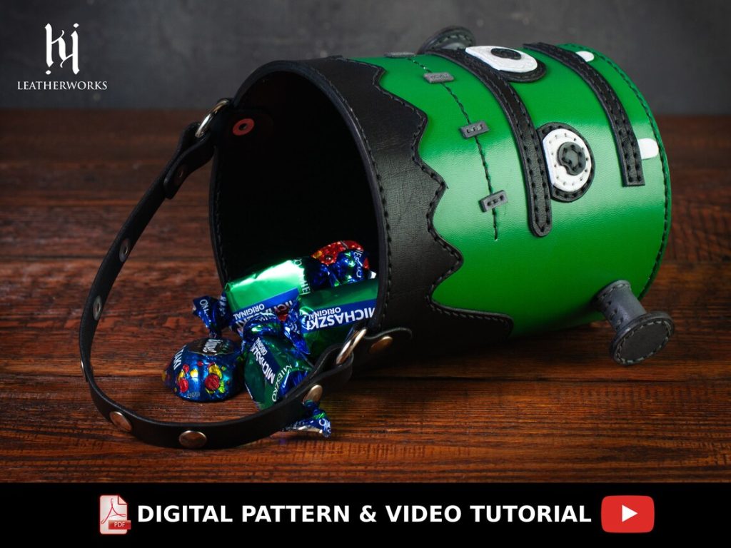 图片[2]-手工皮具图纸 糖果包kw009-皮艺果手工皮具图纸