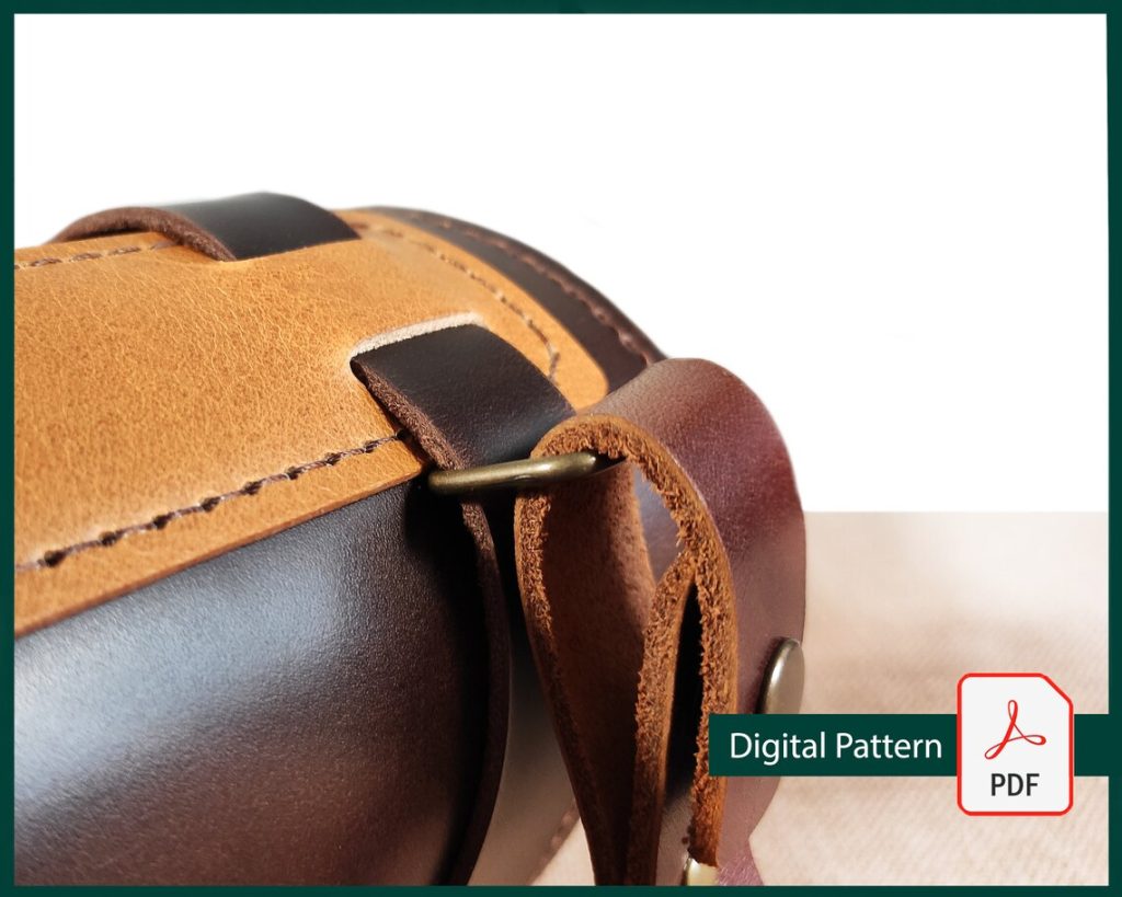 图片[2]-手工皮具图纸 骑行包ki001-皮艺果手工皮具图纸