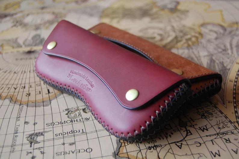 图片[2]-手工皮具图纸 眼镜盒ls002-皮艺果手工皮具图纸