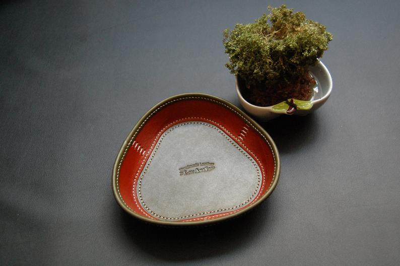 图片[2]-手工皮具图纸 三角托盘ls003-皮艺果手工皮具图纸