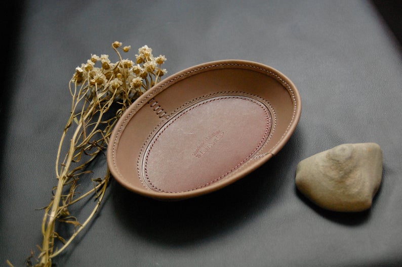 图片[2]-手工皮具图纸 椭圆托盘ls004-皮艺果手工皮具图纸