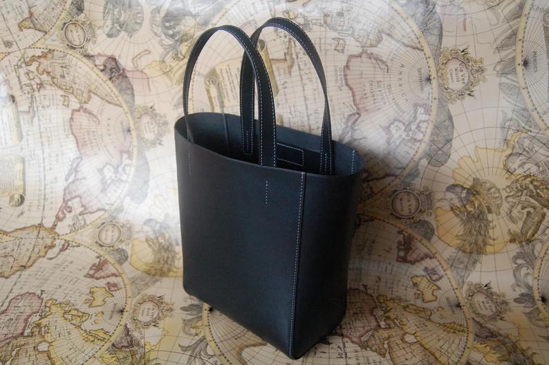 图片[3]-手工皮具图纸 托特包ls005-皮艺果手工皮具图纸