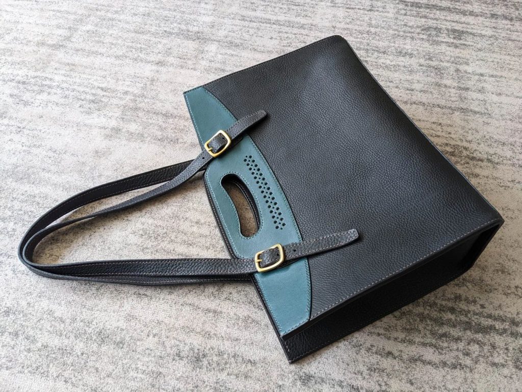 图片[3]-手工皮具图纸 托特包ls022-皮艺果手工皮具图纸