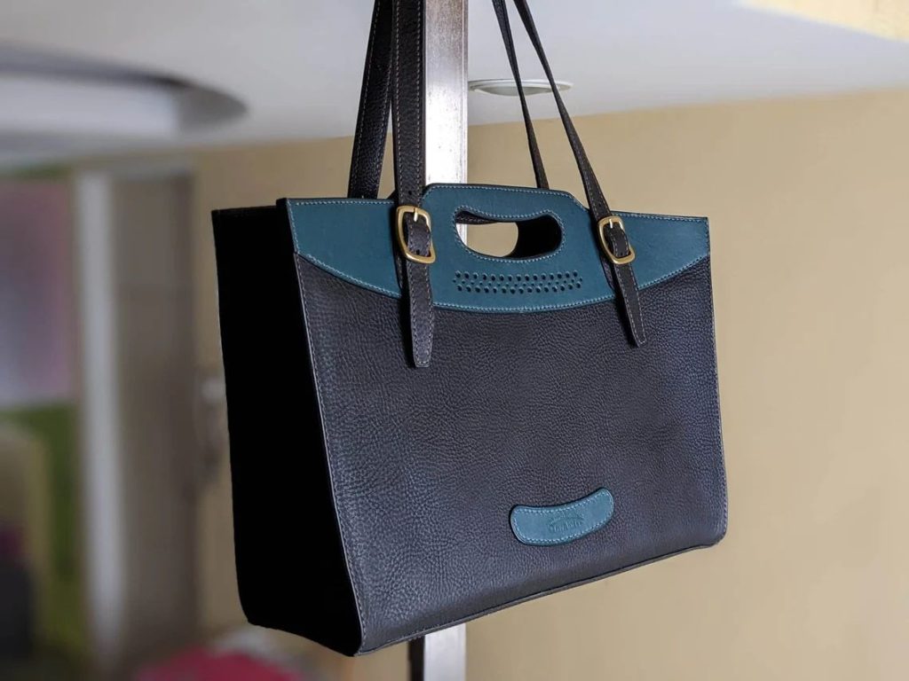 图片[1]-手工皮具图纸 托特包ls022-皮艺果手工皮具图纸