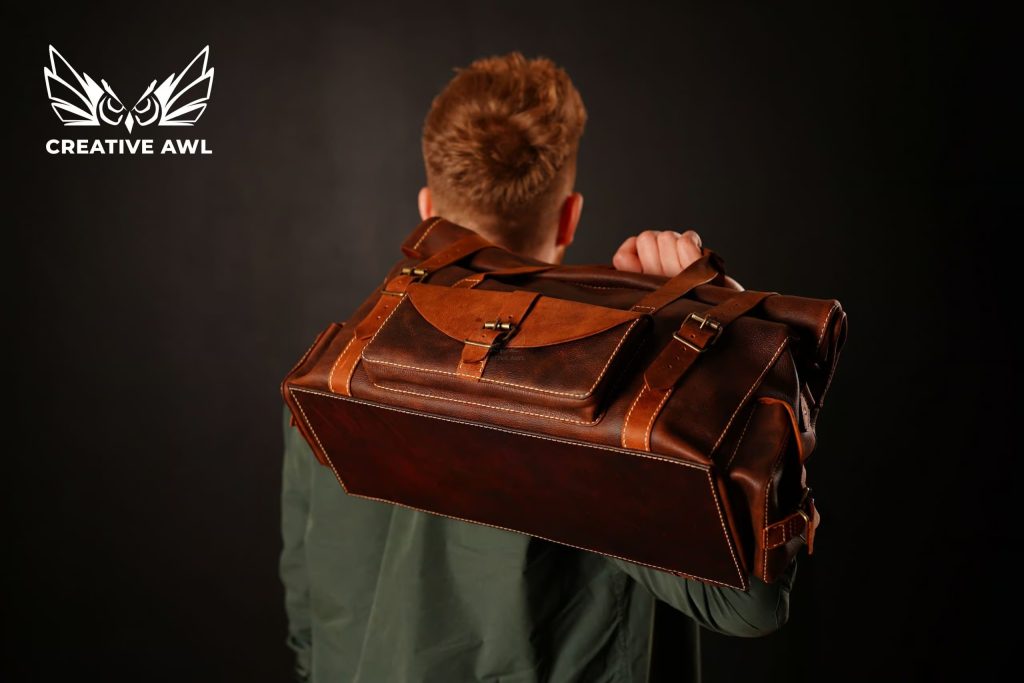 图片[2]-手工皮具图纸 旅行包ca167-皮艺果手工皮具图纸