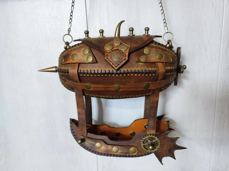 图片[2]-手工皮具图纸 朋克飞艇包ts002-皮艺果手工皮具图纸