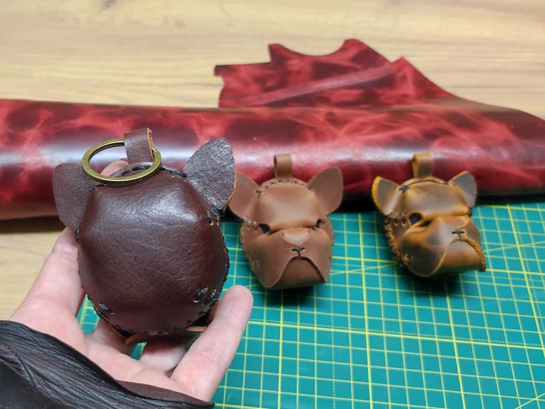 图片[3]-手工皮具图纸 狮子头挂件ts004-皮艺果手工皮具图纸