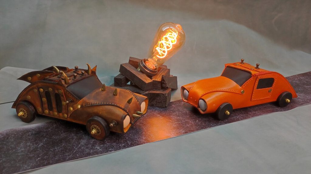 图片[1]-手工皮具图纸 小汽车ts016-皮艺果手工皮具图纸