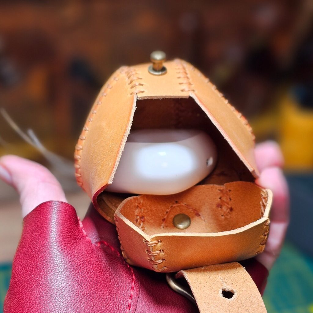 图片[3]-手工皮具图纸 猫头耳机包ts020-皮艺果手工皮具图纸