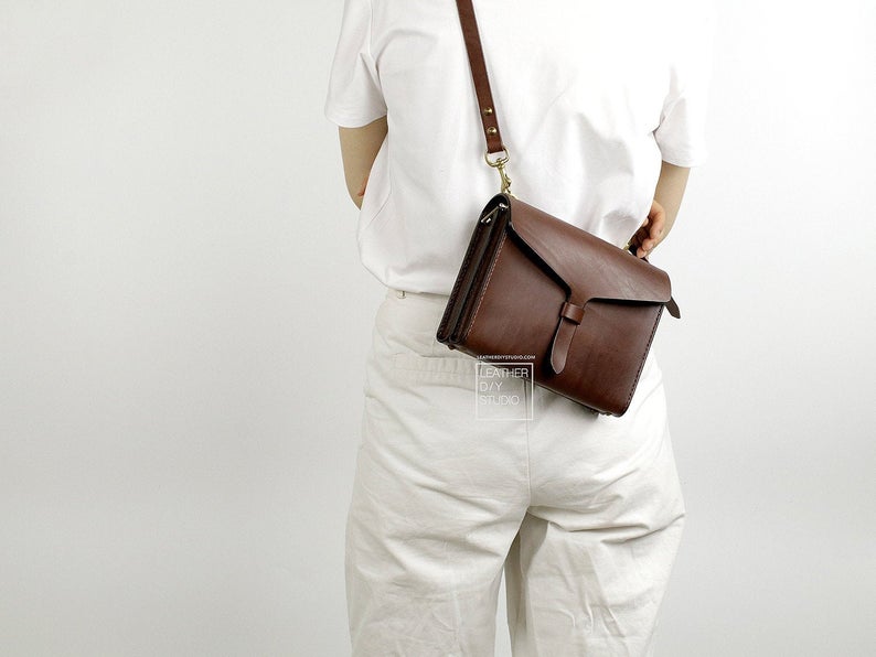 图片[4]-手工皮具图纸 挎包ls002-皮艺果手工皮具图纸