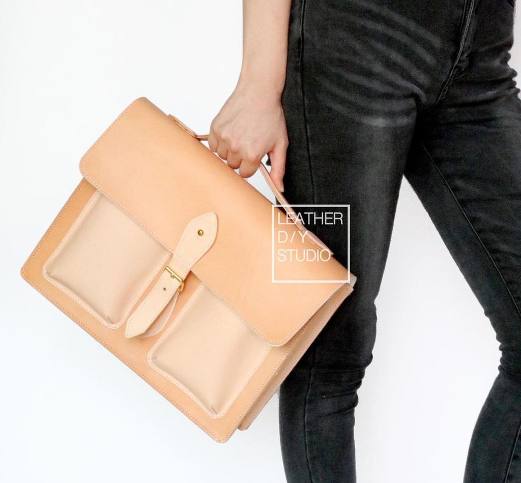 图片[3]-手工皮具图纸 公文包ls007-皮艺果手工皮具图纸