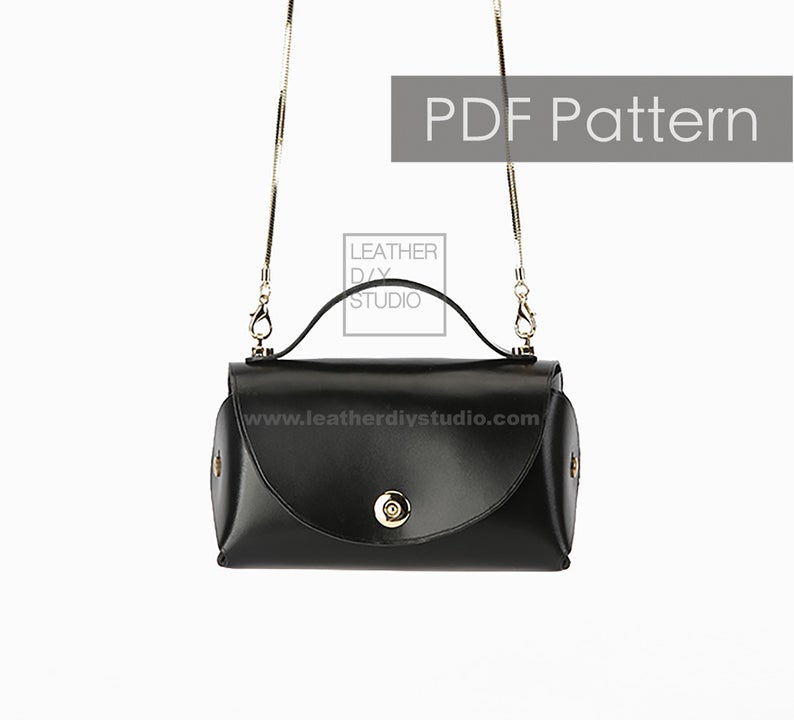 图片[2]-手工皮具图纸 挎包ls029-皮艺果手工皮具图纸