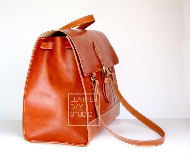 图片[2]-手工皮具图纸 手提包ls034-皮艺果手工皮具图纸