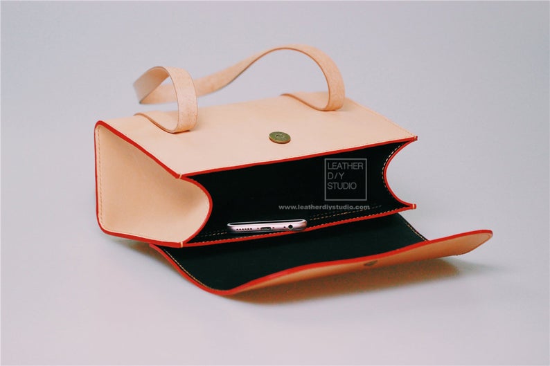 图片[3]-手工皮具图纸 手提包ls052-皮艺果手工皮具图纸