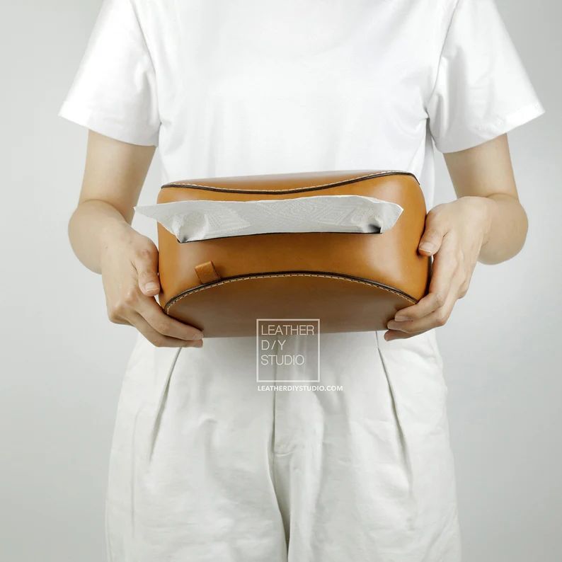 图片[2]-手工皮具图纸 纸抽ls067-皮艺果手工皮具图纸